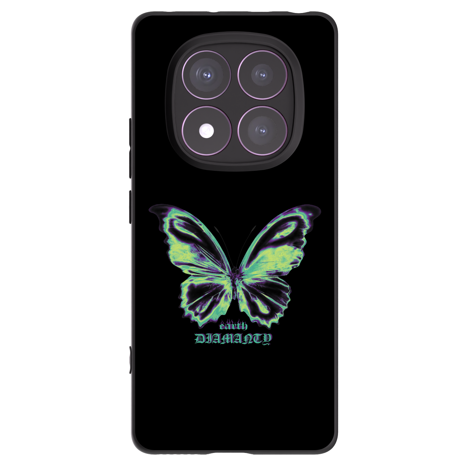Picasee silikonski črni ovitek za Xiaomi Redmi Note 14 Pro 4G - Diamanty Blue