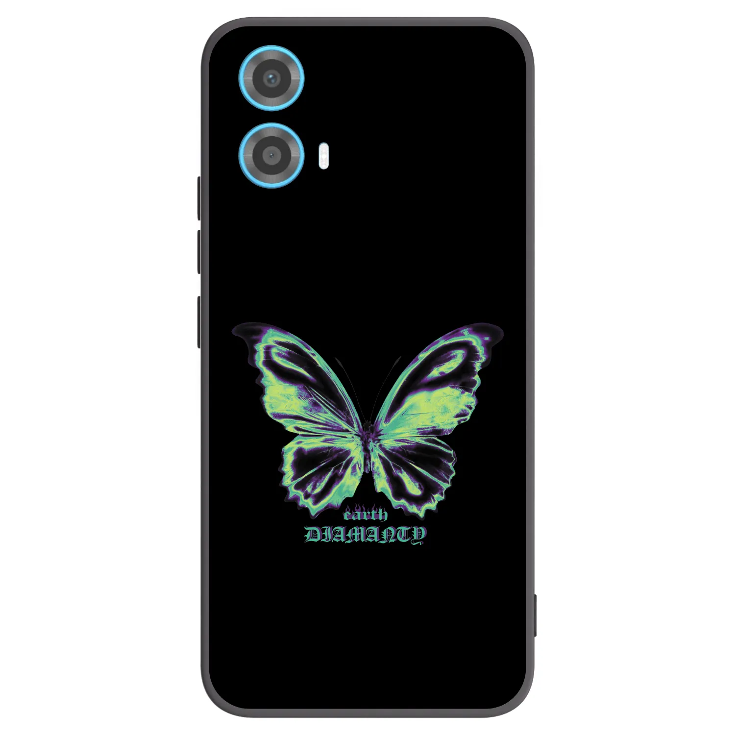 Picasee silikonski črni ovitek za Motorola Moto G34 5G - Diamanty Blue