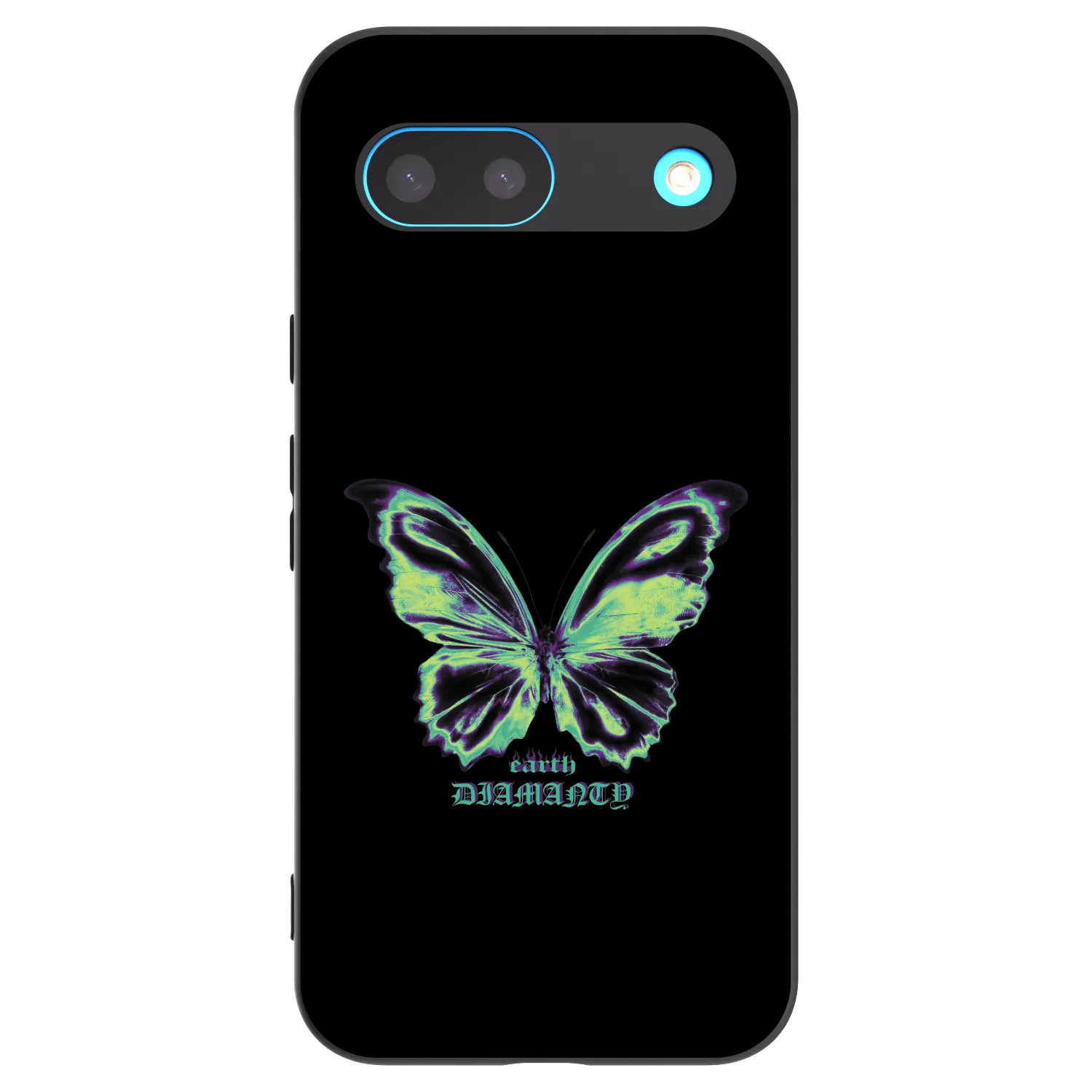 Picasee silikonski črni ovitek za Google Pixel 8 - Diamanty Blue