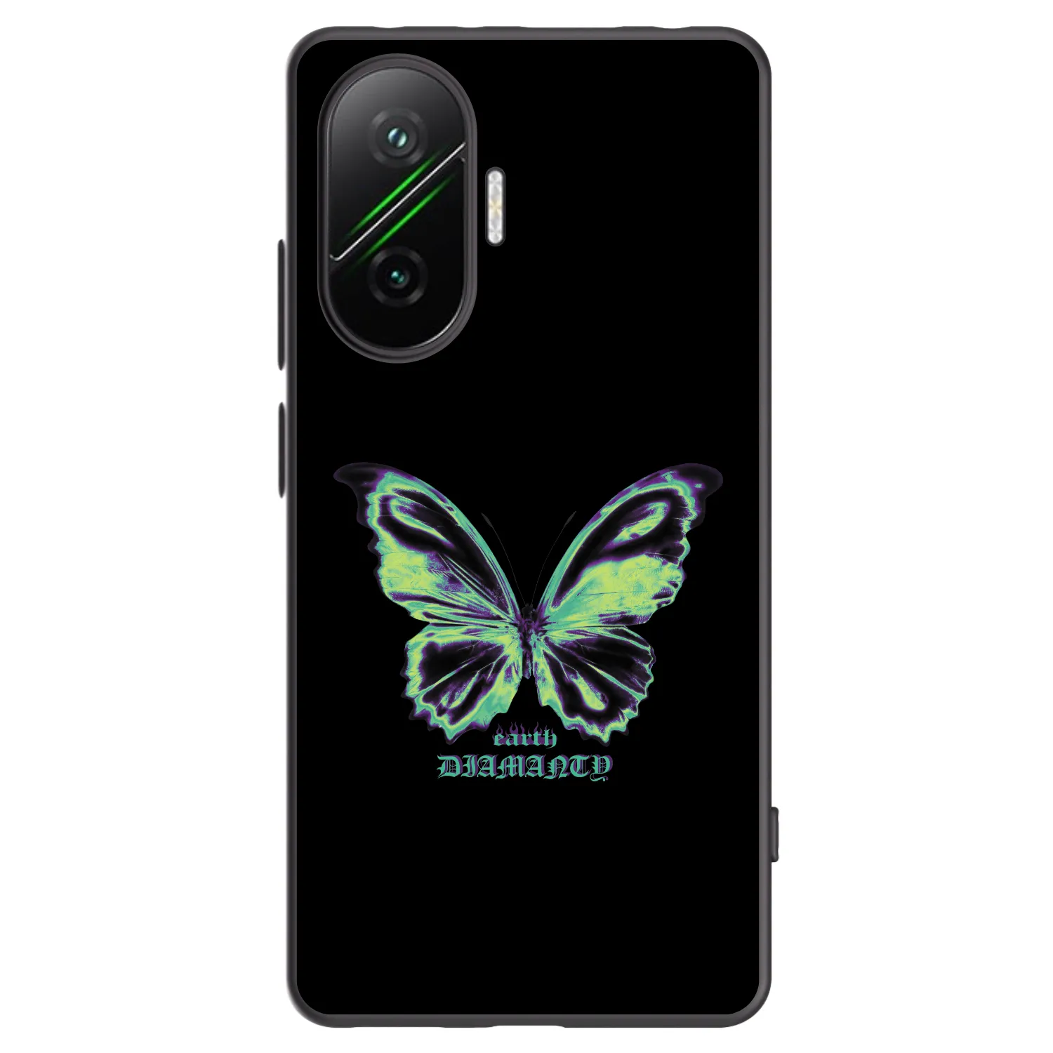 Picasee silikonski črni ovitek za Xiaomi Poco F7 Pro 5G - Diamanty Blue