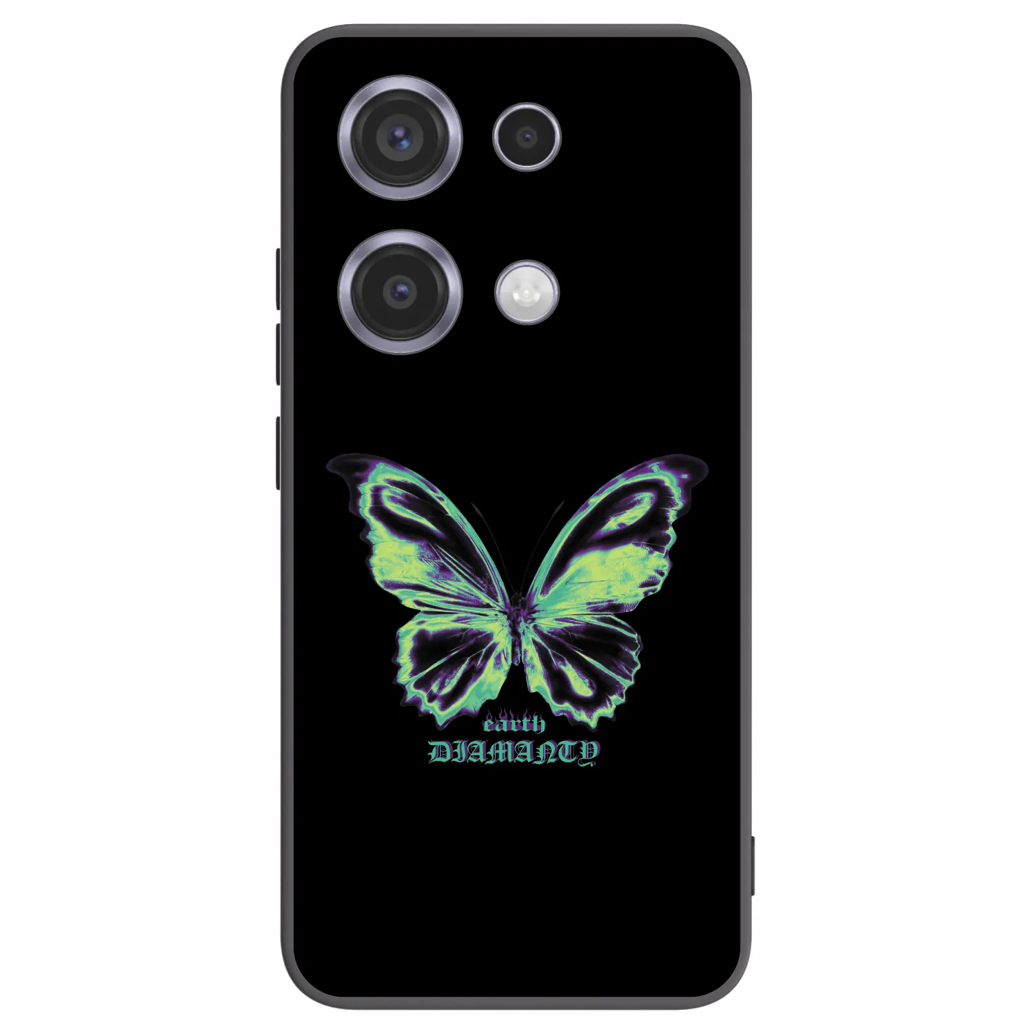 Picasee silikonski črni ovitek za Xiaomi Redmi Note 14S - Diamanty Blue