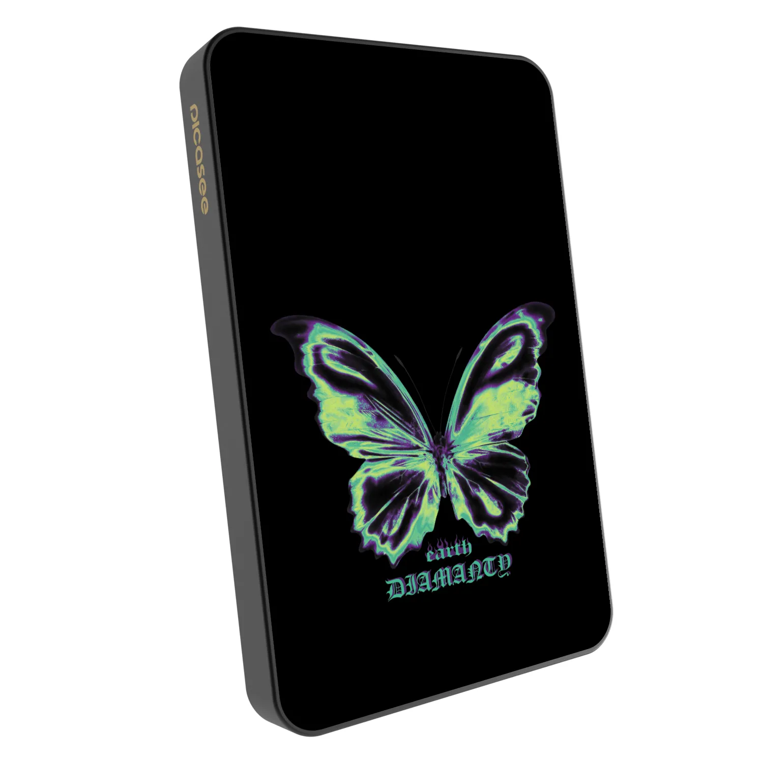 Picasee Prenosna baterija z MagSafe 5 000 mAh Siva - Diamanty Blue