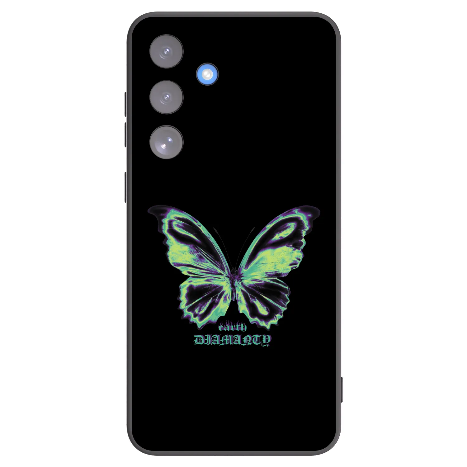 Picasee silikonski črni ovitek za Samsung Galaxy S25 FE 5G - Diamanty Blue