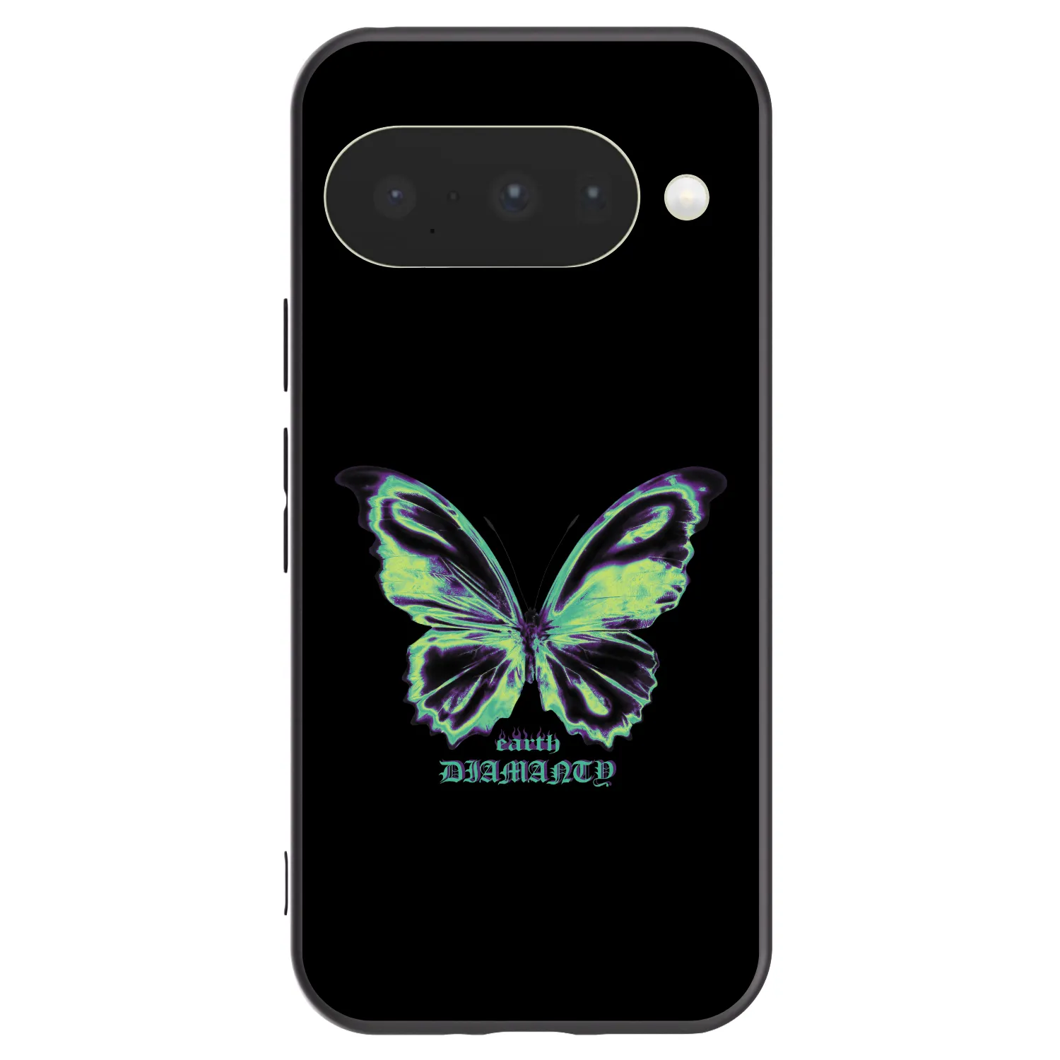 Picasee silikonski črni ovitek za Google Pixel 10 - Diamanty Blue