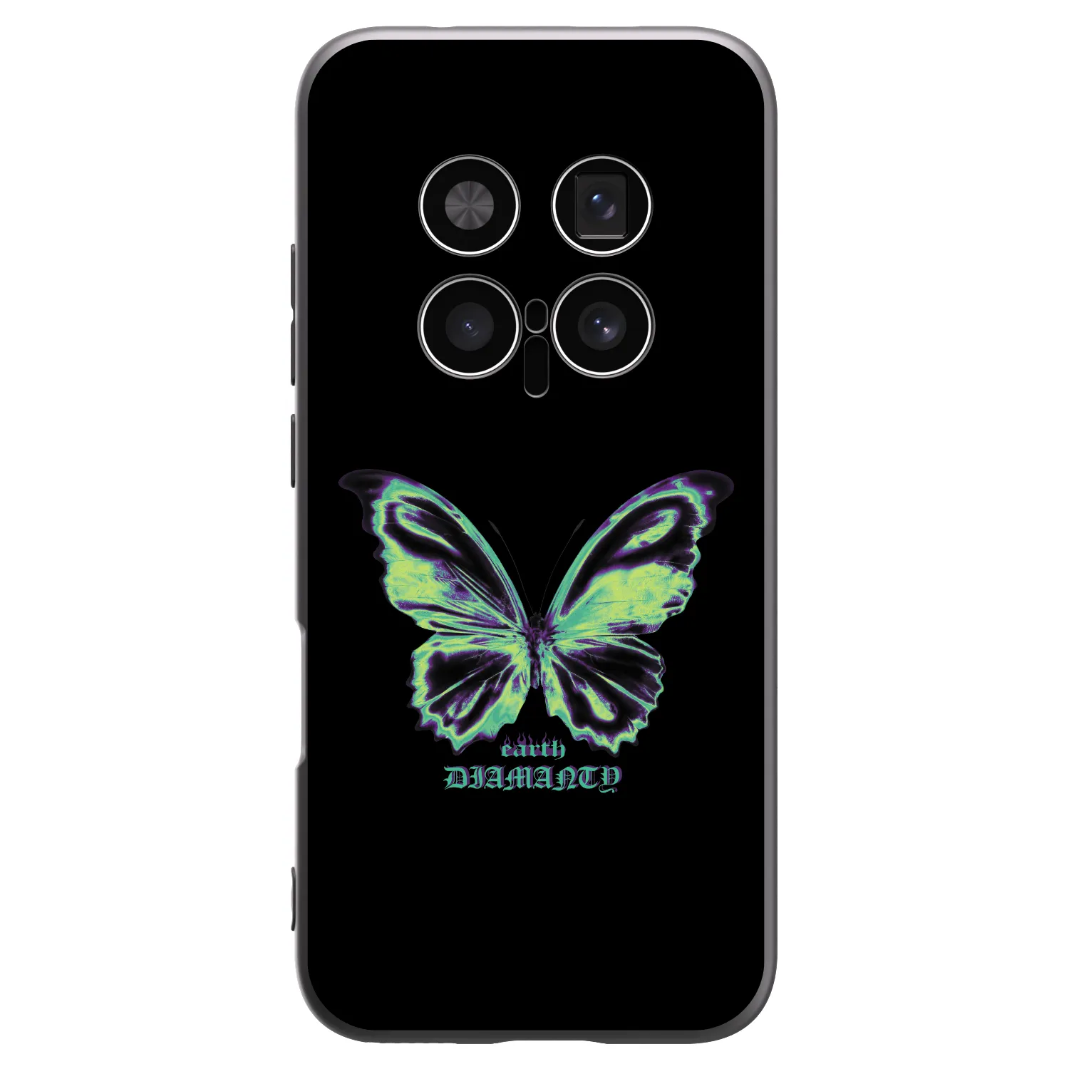 Picasee silikonski črni ovitek za Honor Magic8 Pro 5G - Diamanty Blue