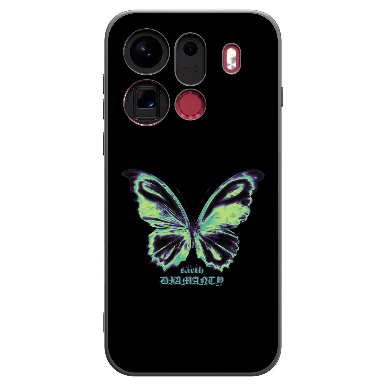 Picasee silikonski črni ovitek za OPPO Find X9 Pro - Diamanty Blue