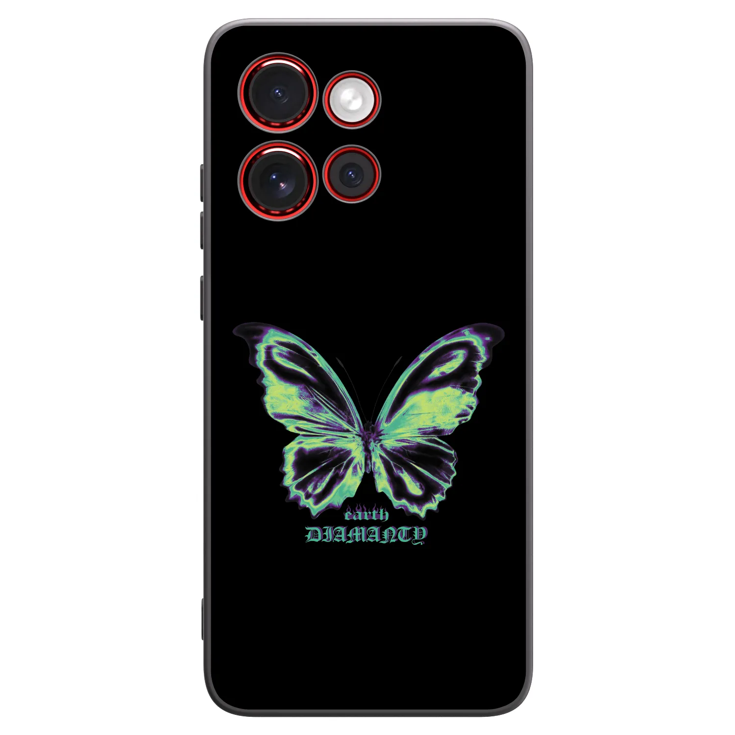 Picasee silikonski črni ovitek za Motorola Edge 60 Neo 5G - Diamanty Blue