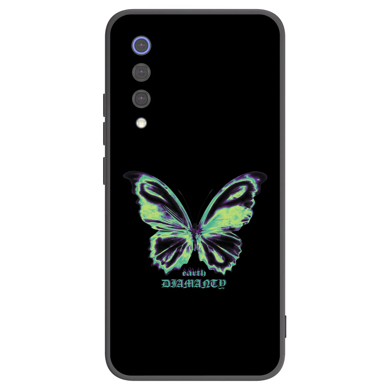 Picasee silikonski črni ovitek za Xiaomi Mi 9 SE - Diamanty Blue