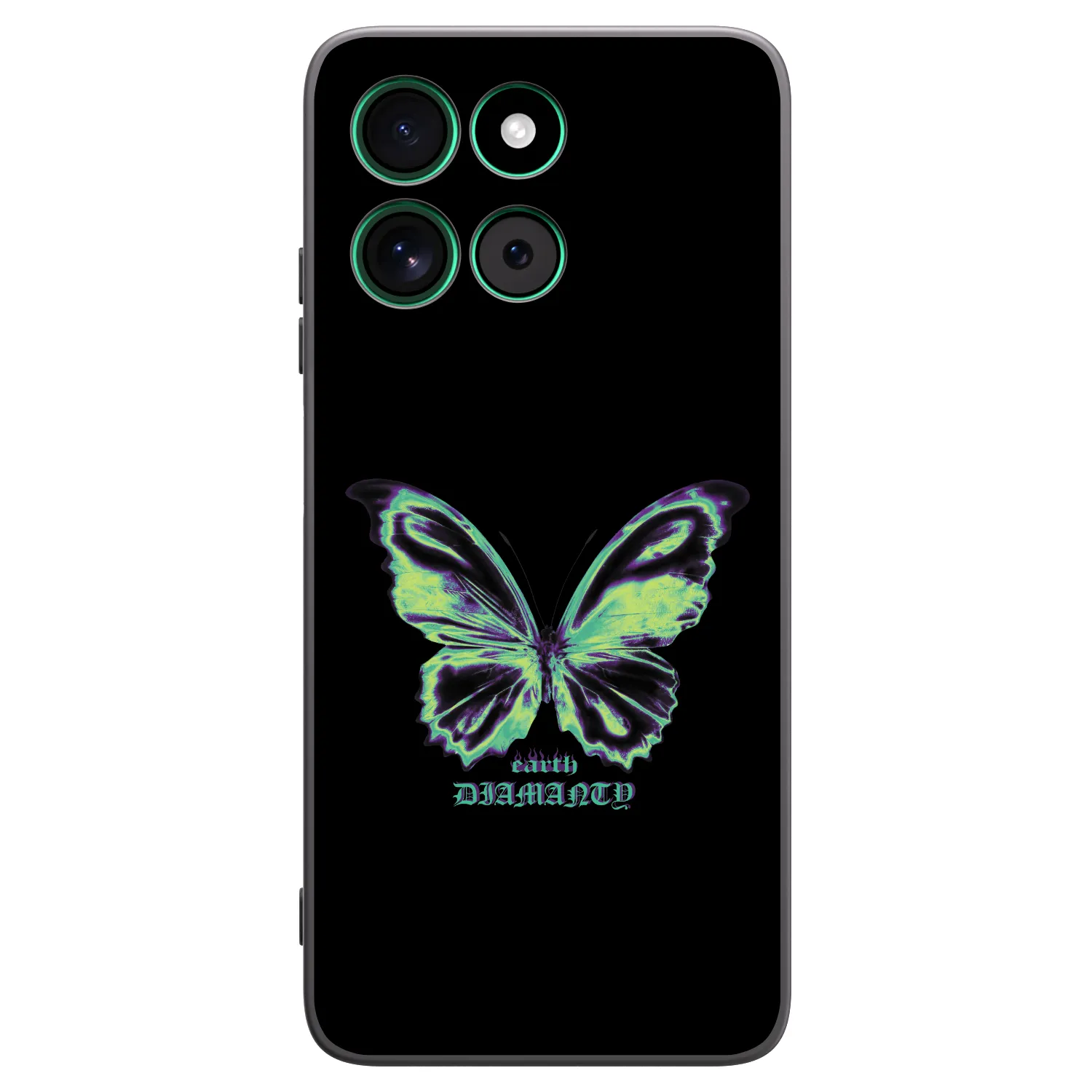 Picasee silikonski črni ovitek za Motorola Moto G57 Power - Diamanty Blue