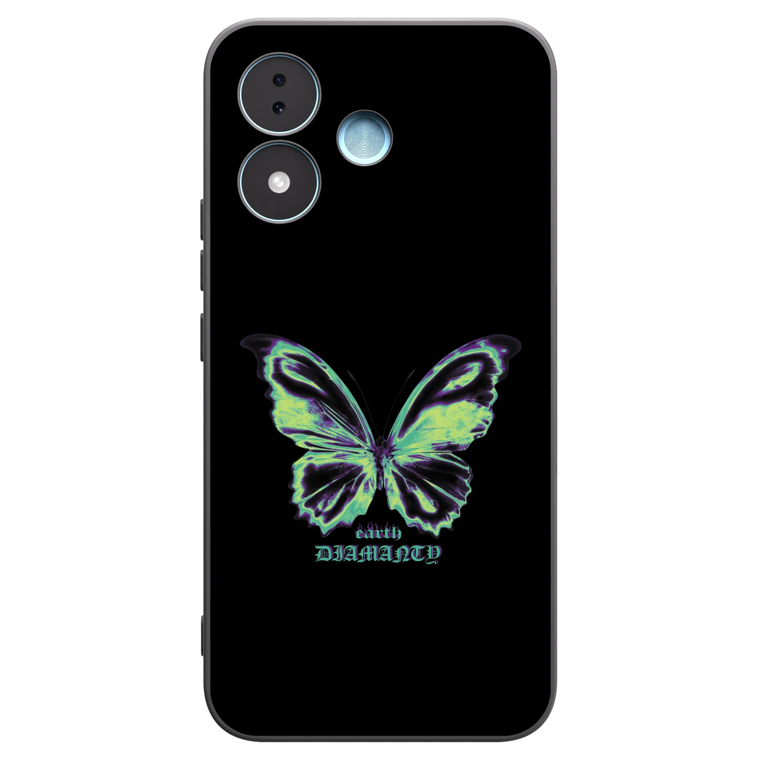 Picasee silikonski črni ovitek za Xiaomi Redmi Note 17 5G - Diamanty Blue