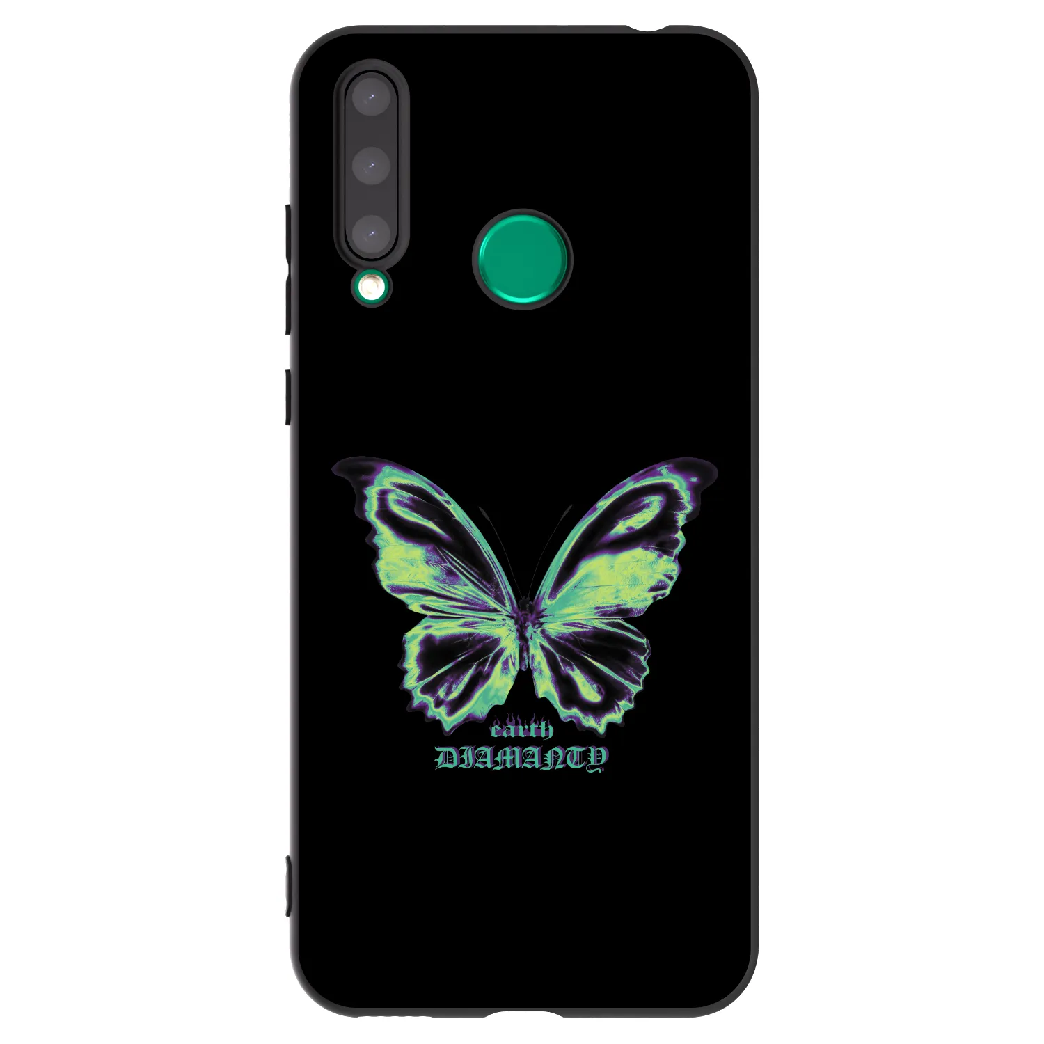 Picasee silikonski črni ovitek za Honor 20 Lite - Diamanty Blue