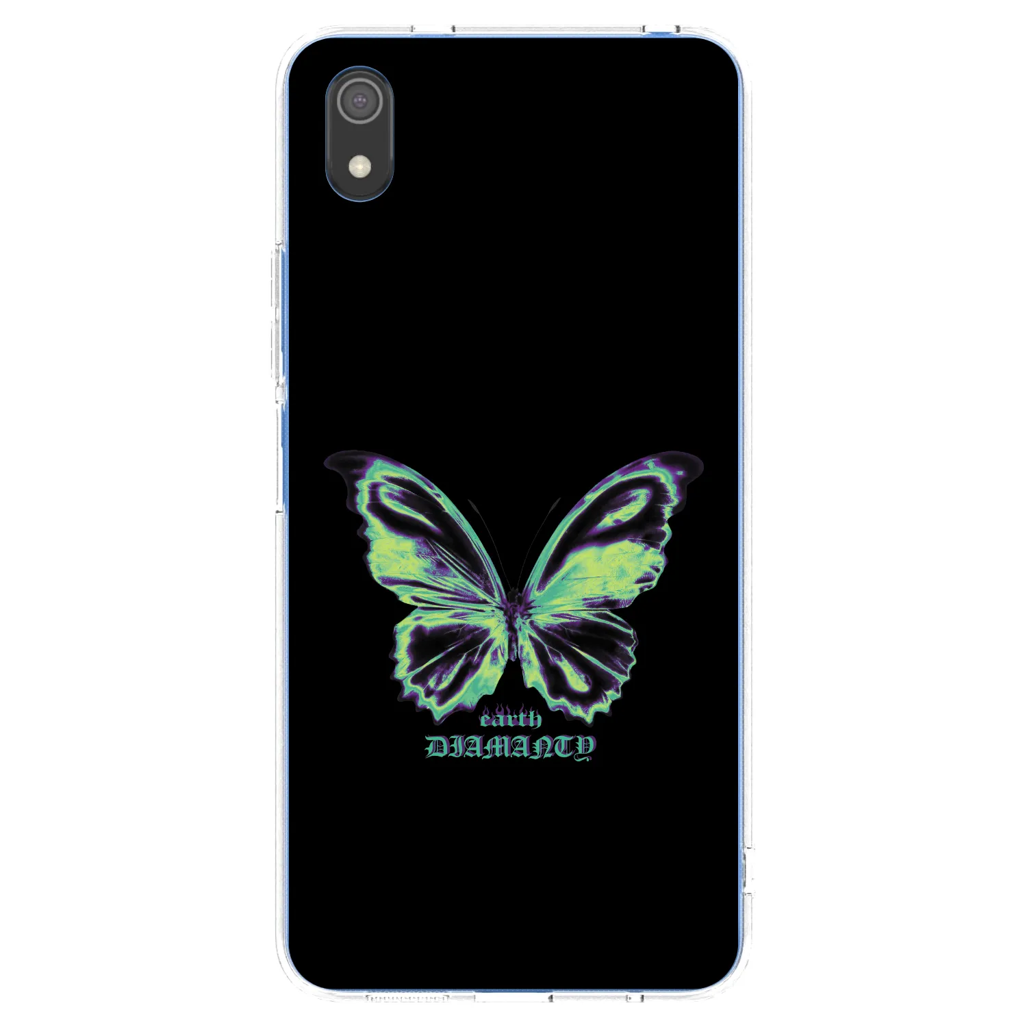 Picasee silikonski prozorni ovitek za Xiaomi Redmi 7A - Diamanty Blue
