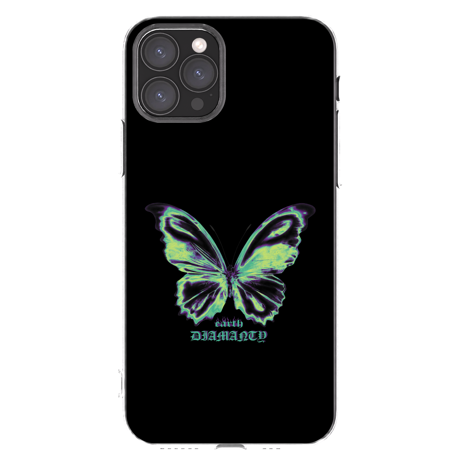 Picasee silikonski prozorni ovitek za Apple iPhone 11 Pro - Diamanty Blue