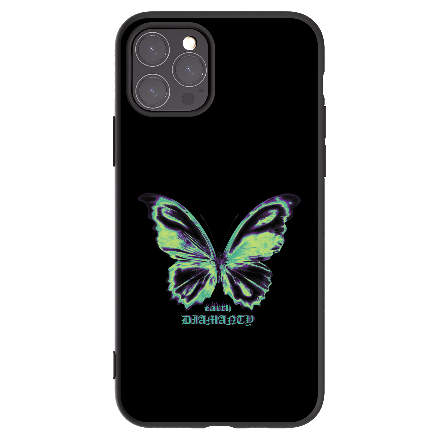 Picasee silikonski črni ovitek za Apple iPhone 11 Pro - Diamanty Blue