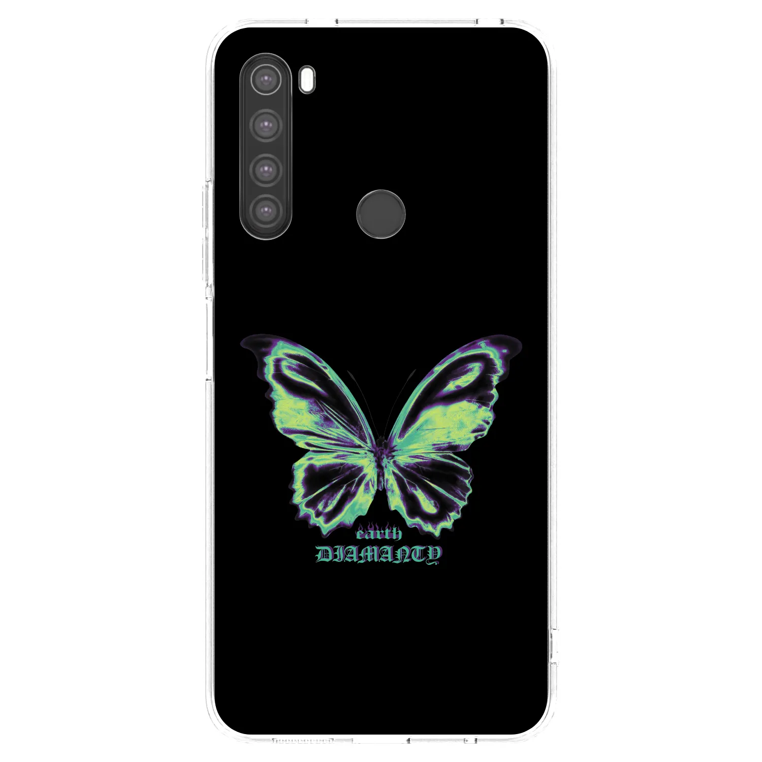 Picasee silikonski prozorni ovitek za Xiaomi Redmi Note 8 - Diamanty Blue