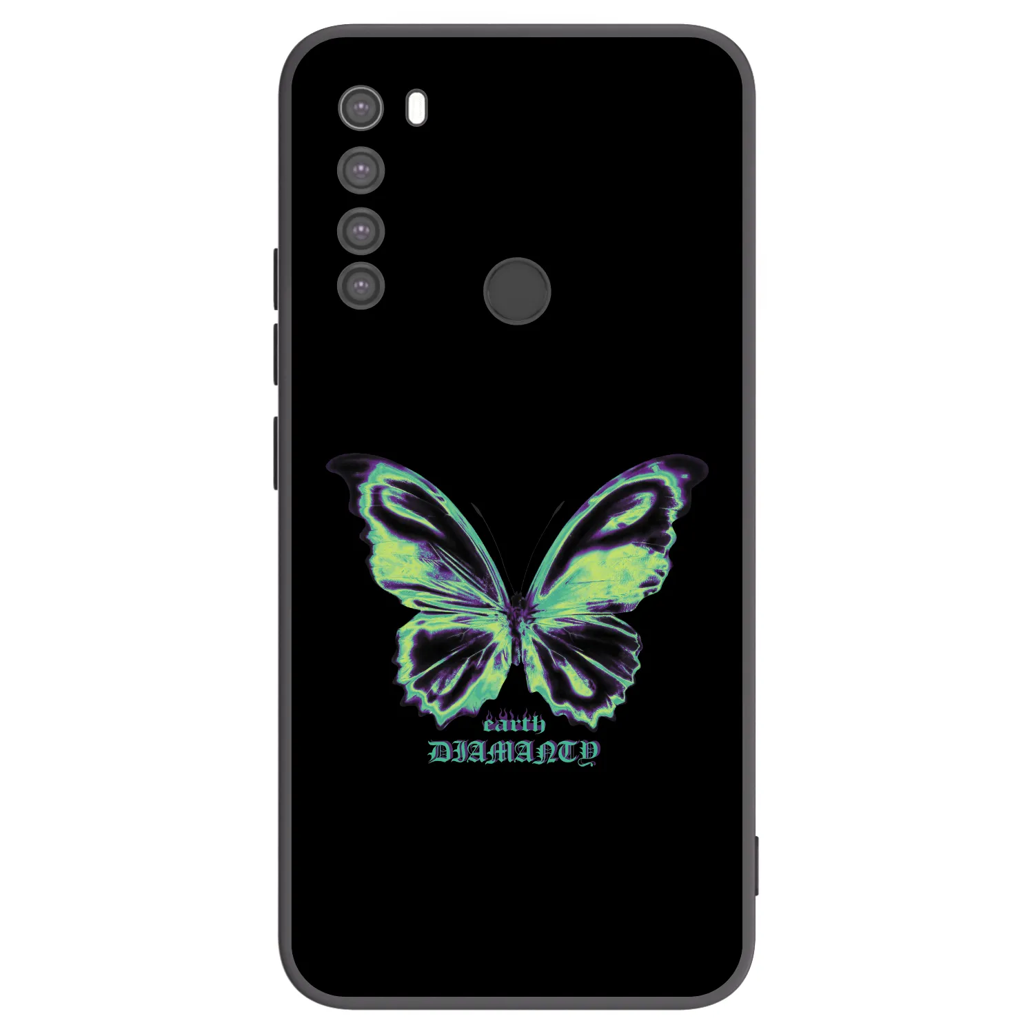 Picasee silikonski črni ovitek za Xiaomi Redmi Note 8 - Diamanty Blue