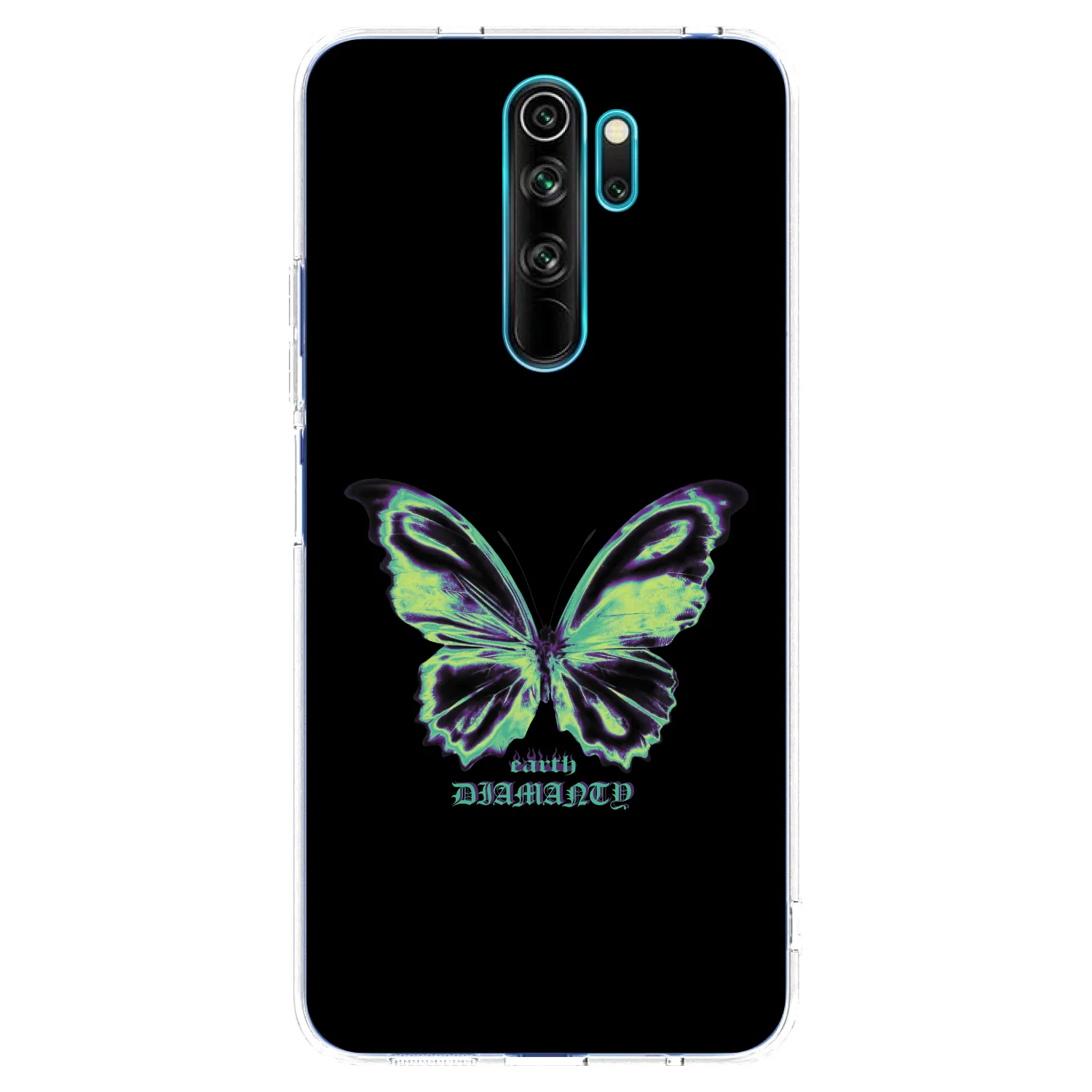 Picasee silikonski prozorni ovitek za Xiaomi Redmi Note 8 Pro - Diamanty Blue