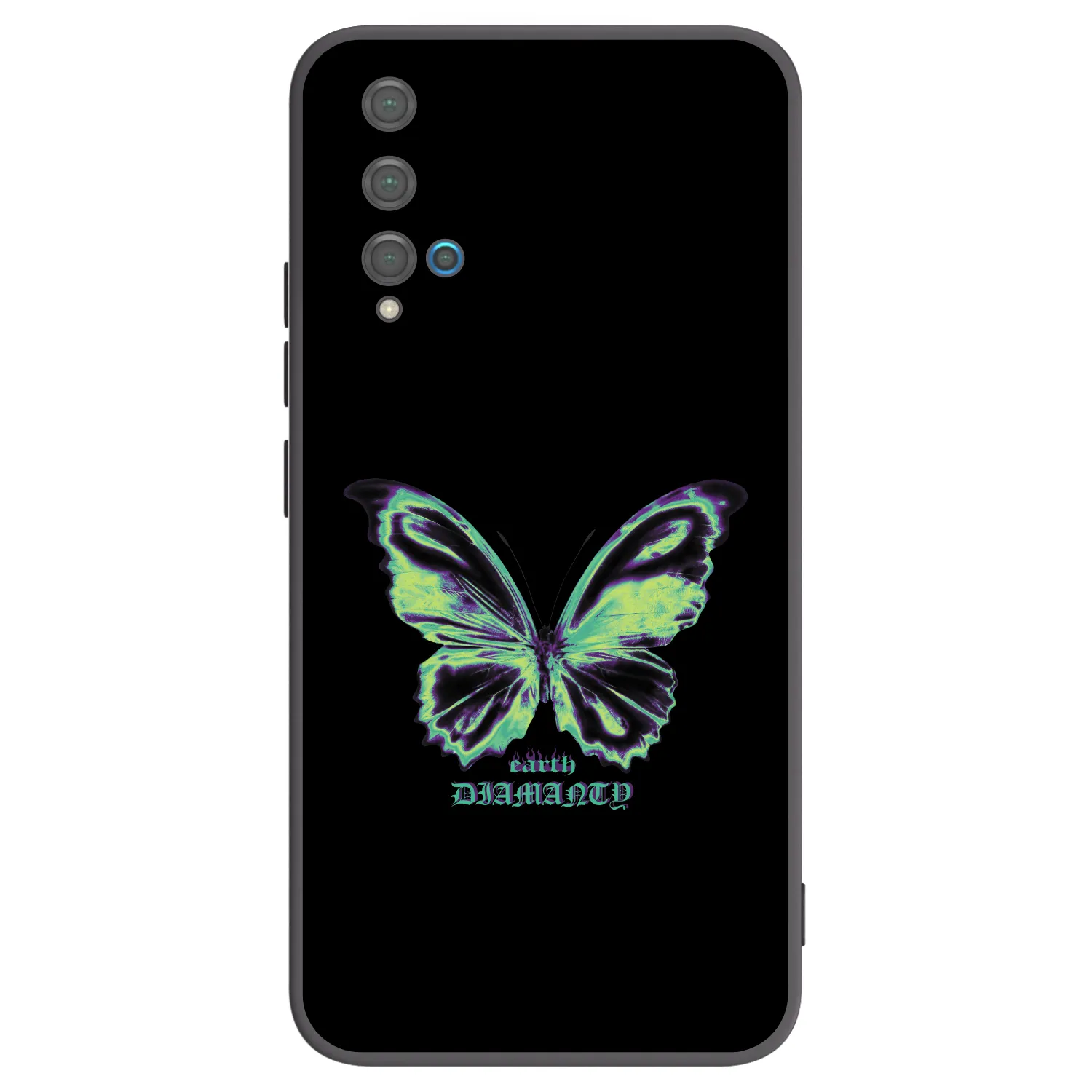 Picasee silikonski črni ovitek za Huawei Nova 5T - Diamanty Blue
