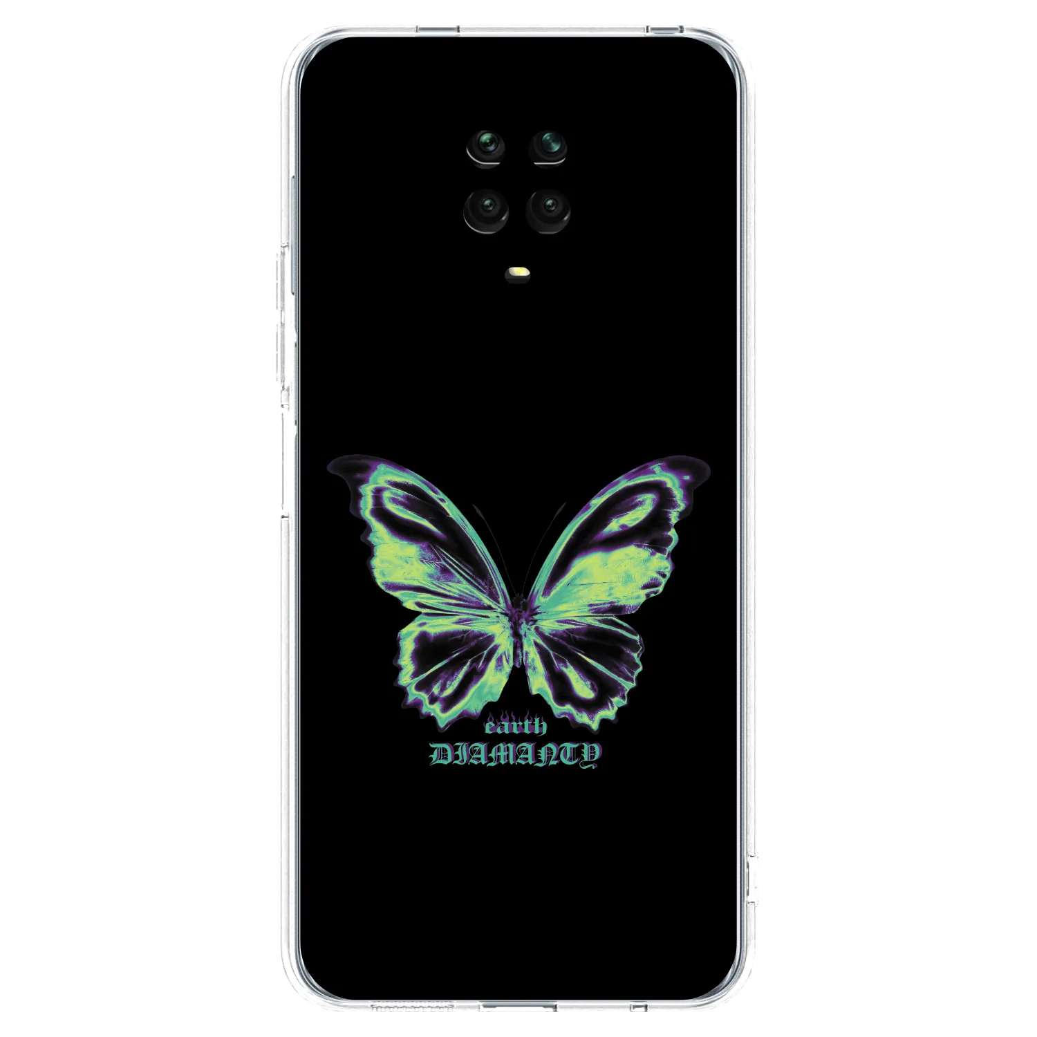 Picasee silikonski prozorni ovitek za Xiaomi Redmi Note 9 Pro - Diamanty Blue