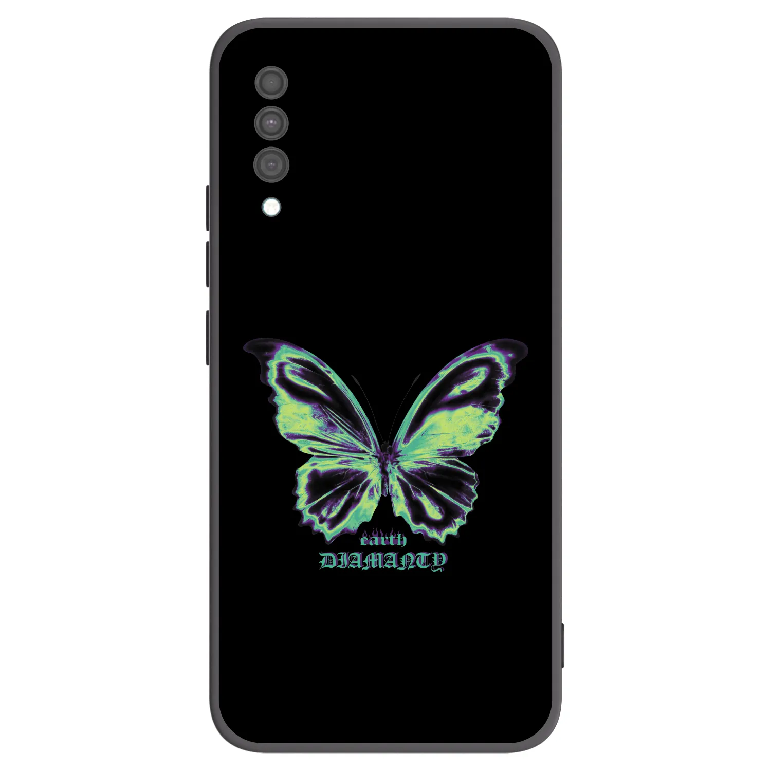 Picasee silikonski črni ovitek za Samsung Galaxy A30s A307F - Diamanty Blue