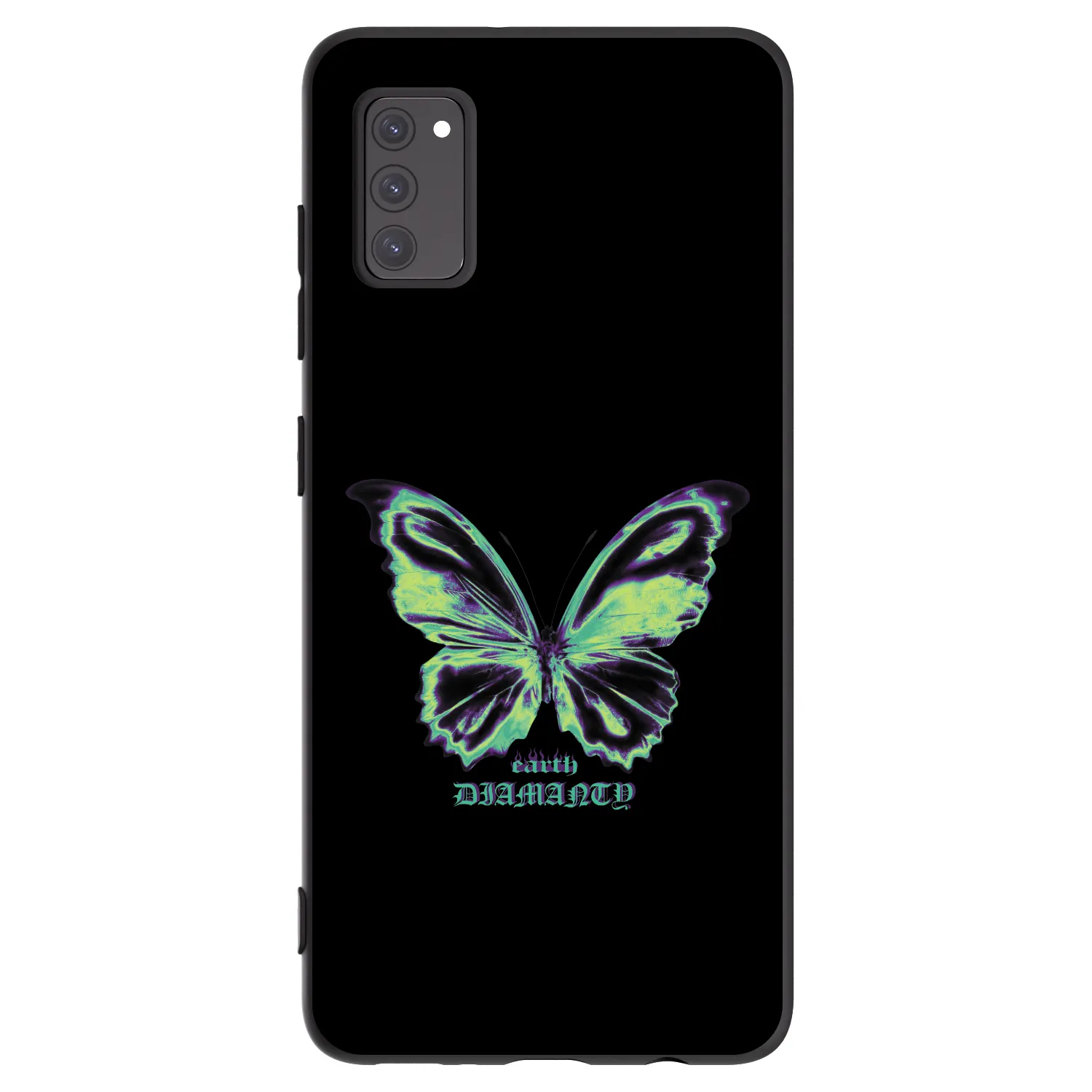 Picasee silikonski črni ovitek za Samsung Galaxy A41 A415F - Diamanty Blue