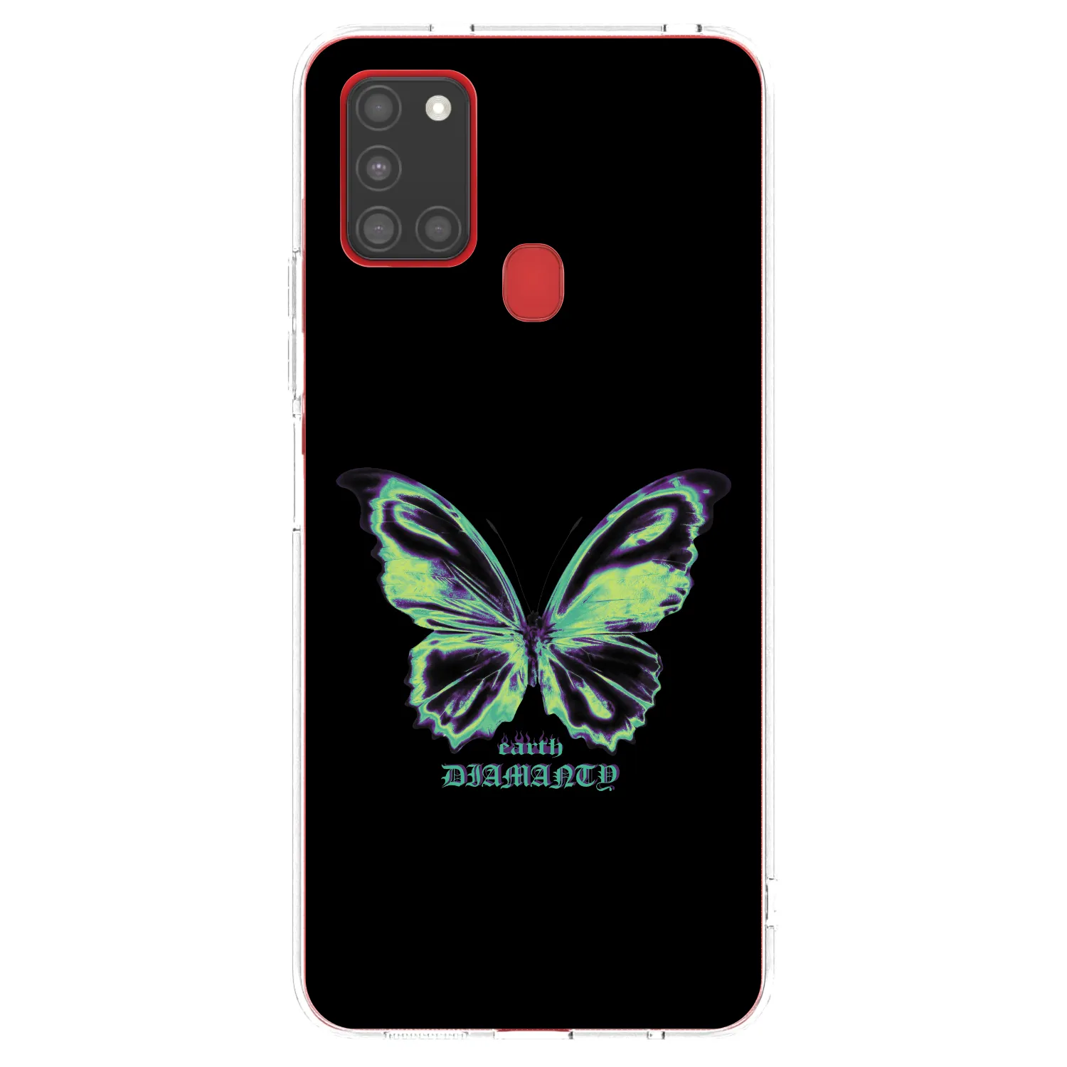 Picasee silikonski prozorni ovitek za Samsung Galaxy A21s - Diamanty Blue