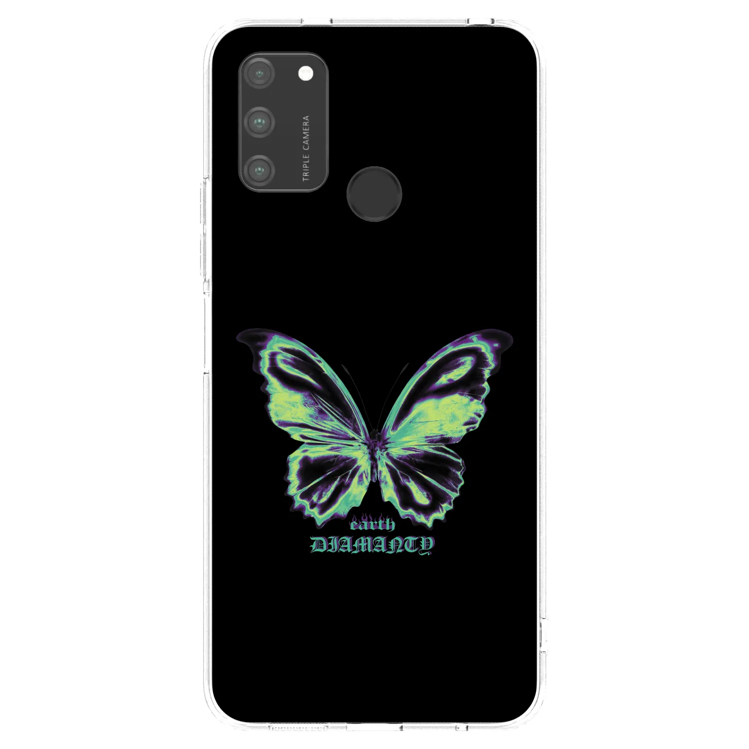 Picasee silikonski prozorni ovitek za Honor 9A - Diamanty Blue