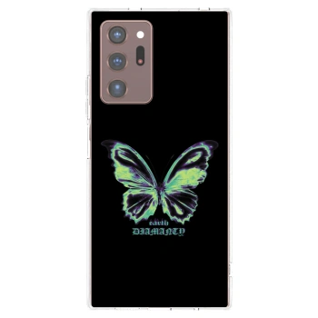 Picasee silikonski prozorni ovitek za Samsung Galaxy Note 20 Ultra - Diamanty Blue