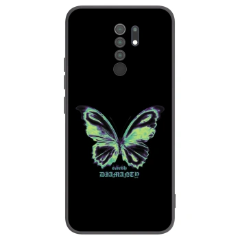 Picasee silikonski črni ovitek za Xiaomi Redmi 9 - Diamanty Blue