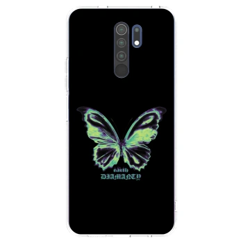 Picasee silikonski prozorni ovitek za Xiaomi Redmi 9 - Diamanty Blue