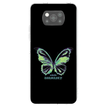 Picasee silikonski črni ovitek za Xiaomi Poco X3 - Diamanty Blue