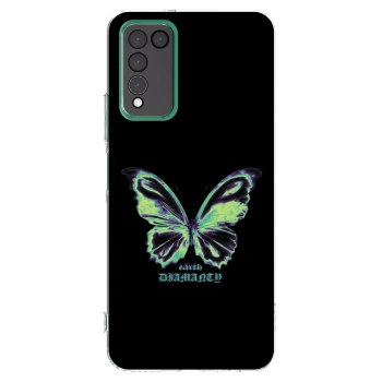 Picasee silikonski prozorni ovitek za Honor 10X Lite - Diamanty Blue