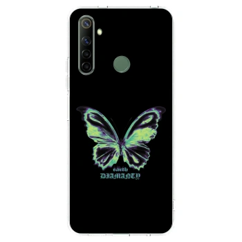 Picasee silikonski prozorni ovitek za Realme 6i - Diamanty Blue