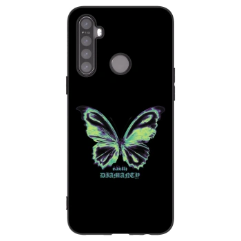 Picasee silikonski črni ovitek za Realme 6i - Diamanty Blue