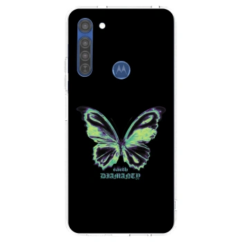 Ovitek za Motorola Moto G8 - Diamanty Blue