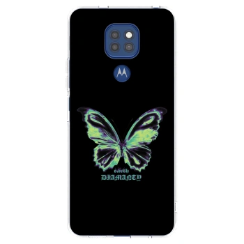 Picasee silikonski prozorni ovitek za Motorola Moto G9 Play - Diamanty Blue