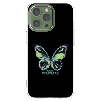 Picasee silikonski prozorni ovitek za Apple iPhone 13 Pro - Diamanty Blue