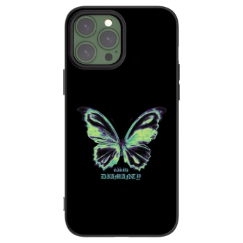 Picasee silikonski črni ovitek za Apple iPhone 13 Pro Max - Diamanty Blue