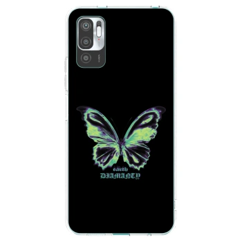 Picasee silikonski prozorni ovitek za Xiaomi Redmi Note 10 5G - Diamanty Blue