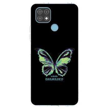 Picasee silikonski prozorni ovitek za Realme C21 - Diamanty Blue