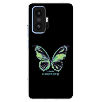 Picasee silikonski prozorni ovitek za Xiaomi 11T - Diamanty Blue