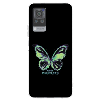 Picasee silikonski prozorni ovitek za Vivo X60 Pro 5G - Diamanty Blue