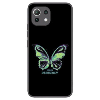Picasee silikonski črni ovitek za Xiaomi 11 Lite 5G NE - Diamanty Blue