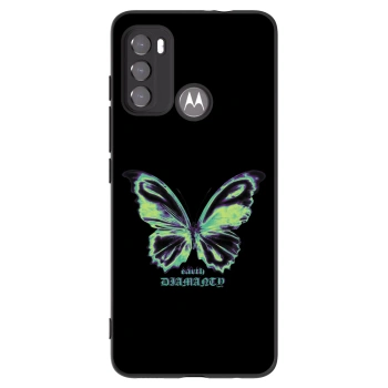 Picasee silikonski črni ovitek za Motorola Moto G60 - Diamanty Blue