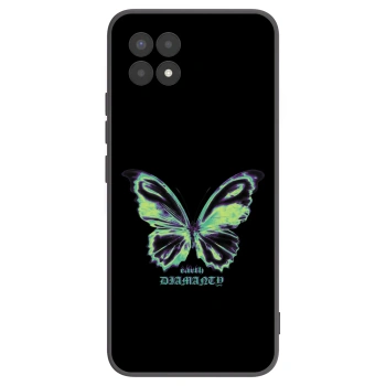 Picasee silikonski črni ovitek za Realme 8i - Diamanty Blue