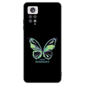 Picasee silikonski črni ovitek za Xiaomi Redmi Note 11 - Diamanty Blue