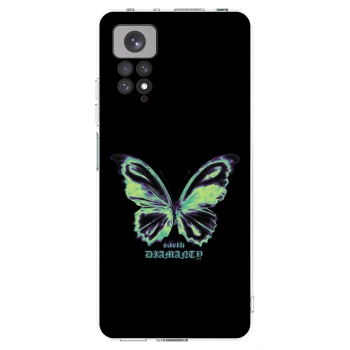 Picasee silikonski prozorni ovitek za Xiaomi Redmi Note 11 - Diamanty Blue