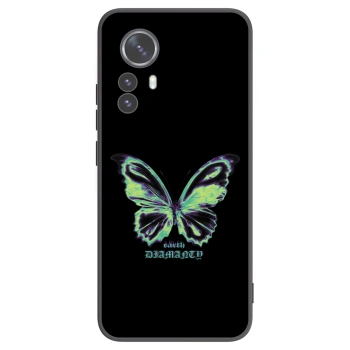 Picasee silikonski črni ovitek za Xiaomi 12 Pro - Diamanty Blue