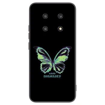 Picasee silikonski črni ovitek za Honor Magic4 Lite 5G - Diamanty Blue