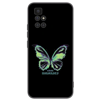 Picasee silikonski črni ovitek za Xiaomi Redmi 10 (2022) - Diamanty Blue